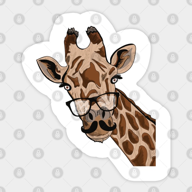 Giraffe Sticker by Swadeillustrations